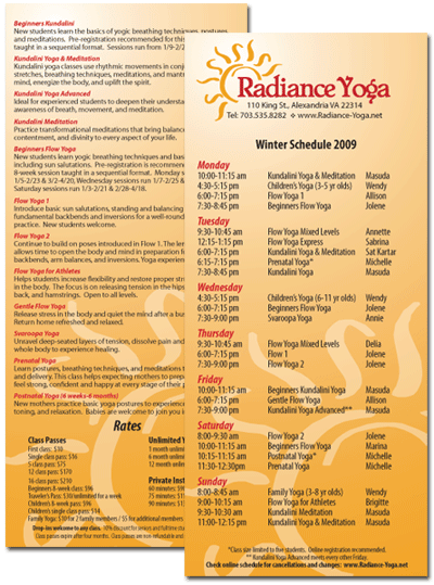 Rack Card Design Virginia VA